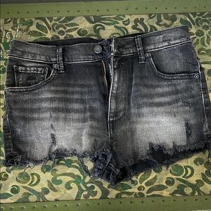 Lucky Brand Black Jean Shorts Classic Style